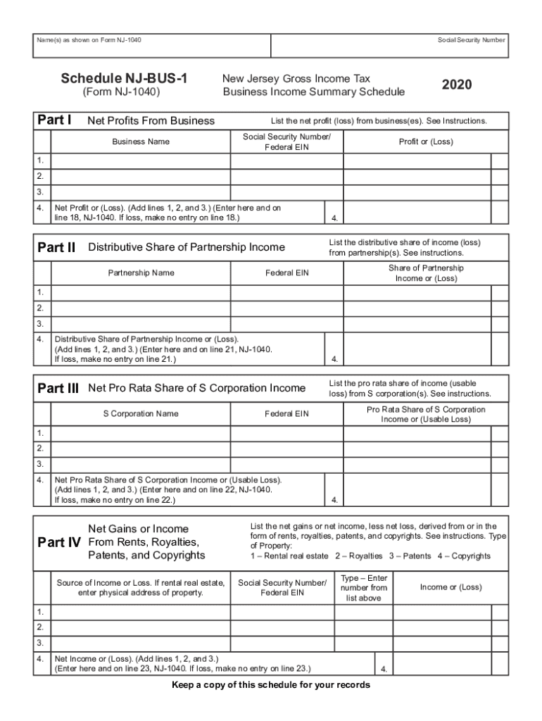 Fillable Online New Jersey Individual Income Tax Forms Supported In 
