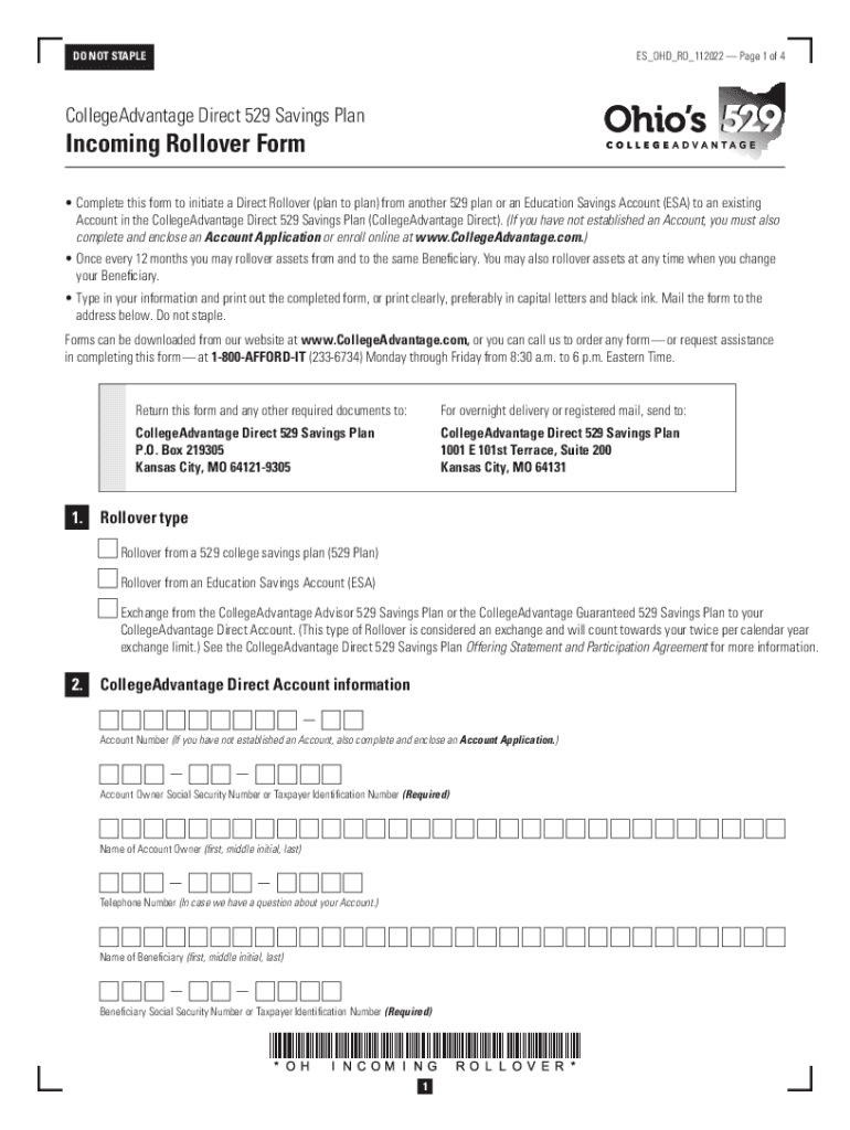 Fillable Online Ohio 529 Plan FAQGeneral And Tax Questions Fax Email 