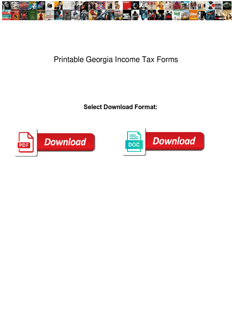 Fillable Online Printable Georgia Income Tax Forms Printable Georgia 