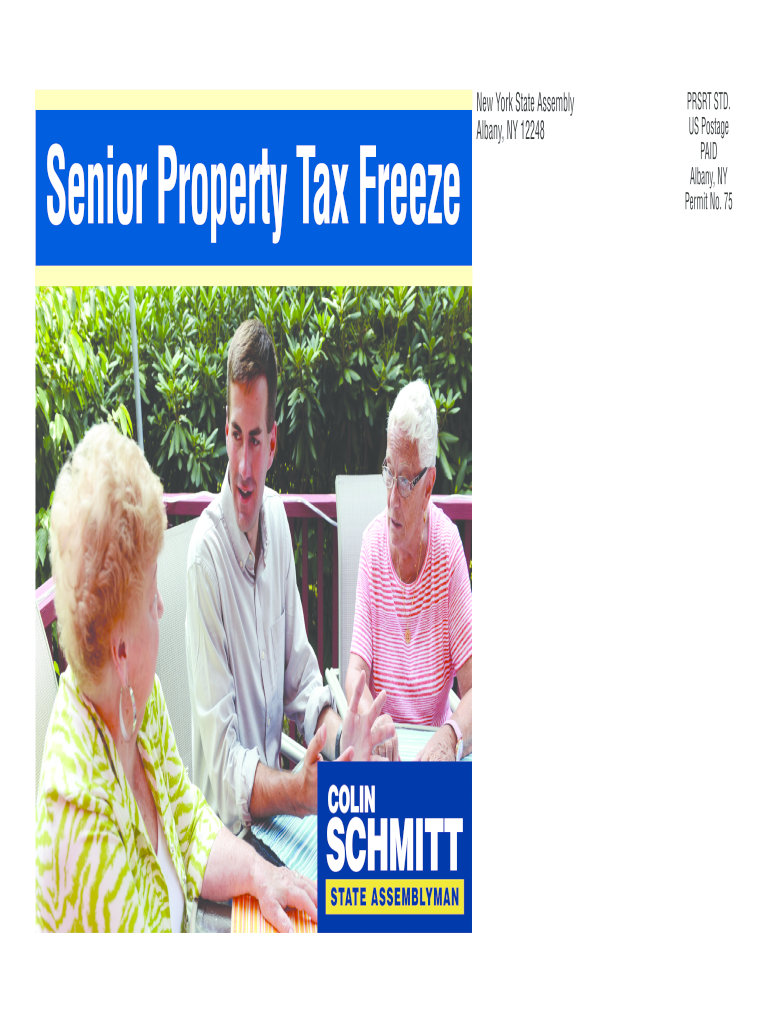 Fillable Online Senior Property Tax Freeze Fax Email Print PdfFiller