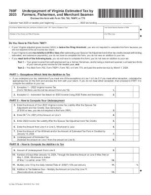 Fillable Online Virginia State Tax Return Residents Form 760 Non 