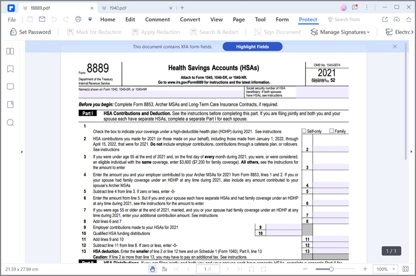 For How To Fill In IRS Form 8889