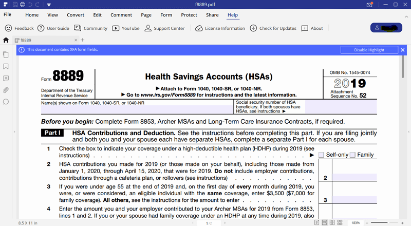 For How To Fill In IRS Form 8889