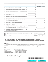 Form 1 Download Fillable PDF Or Fill Online Wisconsin Income Tax 2020 