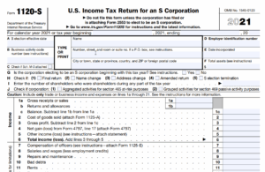 Form 1120 S U S Income Tax Return For An S Corporation Loan Globally