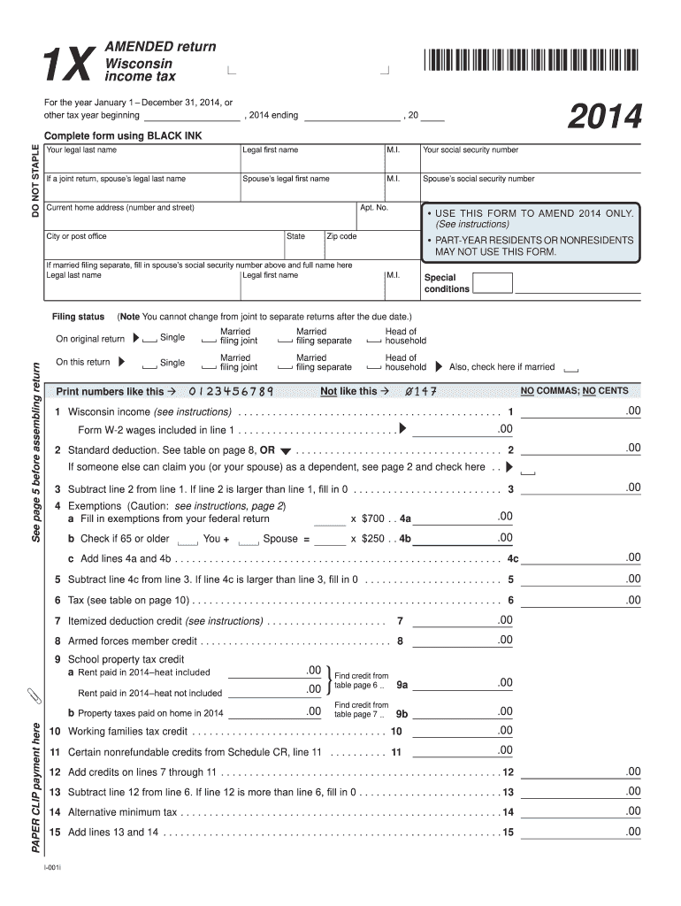 Form 1x Fill Online Printable Fillable Blank PdfFiller