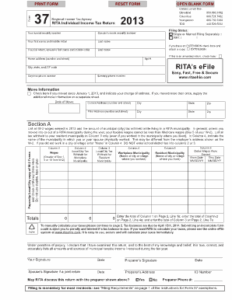 Form 37 Regional Income Tax Agency Fill And Sign Printable Template