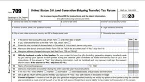 Form 709 Instructions 2024 2025