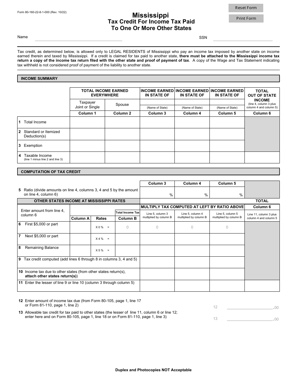 Form 80 160 Fill Out Sign Online And Download Fillable PDF 