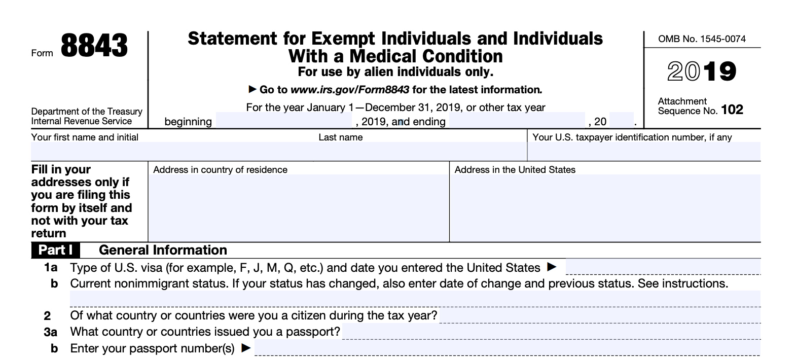 Form 8843 Tax Panda Form 8843 Tax Panda