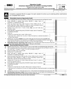 Form 8863 Edit Fill Sign Online Handypdf