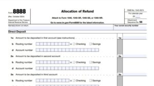 Form 8888 Instructions 2024 2025