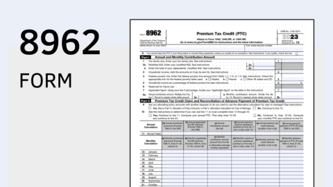 Form 8962 Printable IRS 8962 Tax Form 2023 Instructions In PDF For 