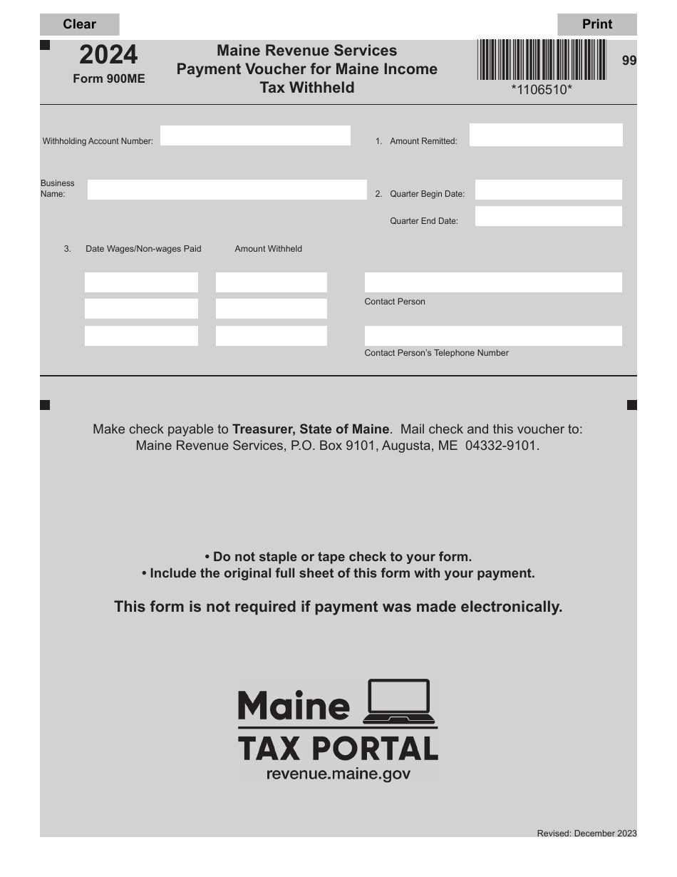 Form 900ME 2024 Fill Out Sign Online And Download Fillable PDF 