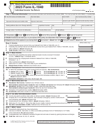 Form IL 1040 Download Fillable PDF Or Fill Online Individual Income Tax 