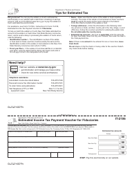 Form IT 2105 Download Fillable PDF Or Fill Online Estimated Tax Payment 