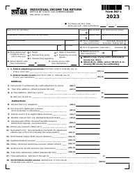 Form ND 1 SFN28702 Download Fillable PDF Or Fill Online Individual 