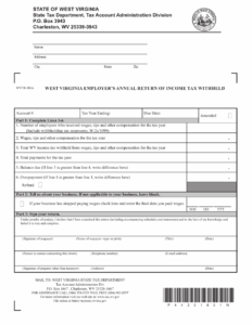 Form WV IT 101A Fill Out Sign Online And Download Printable PDF
