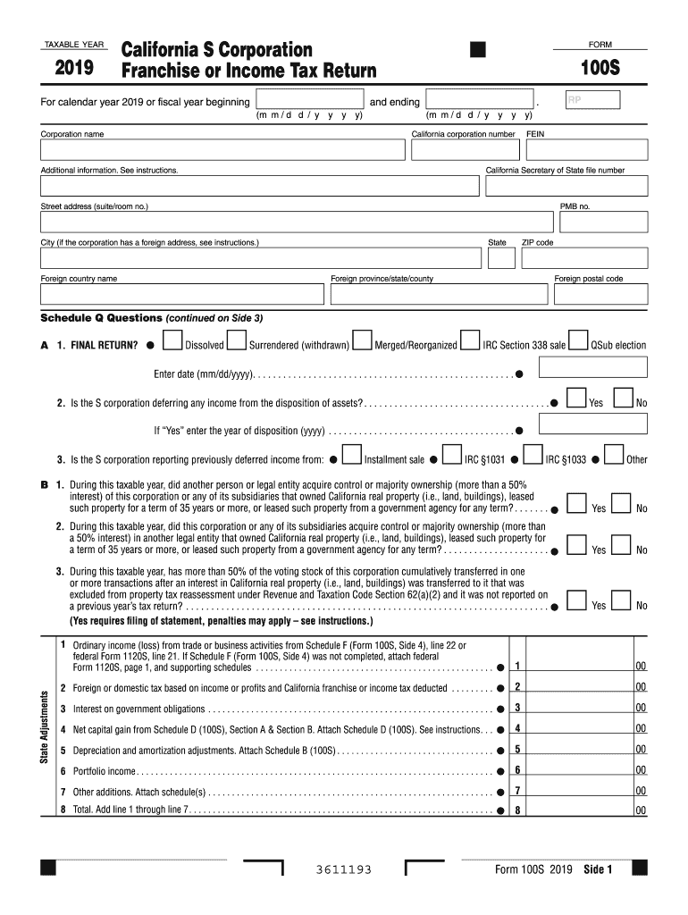 Franchise Tax Board Forms Fill Out Sign Online DocHub
