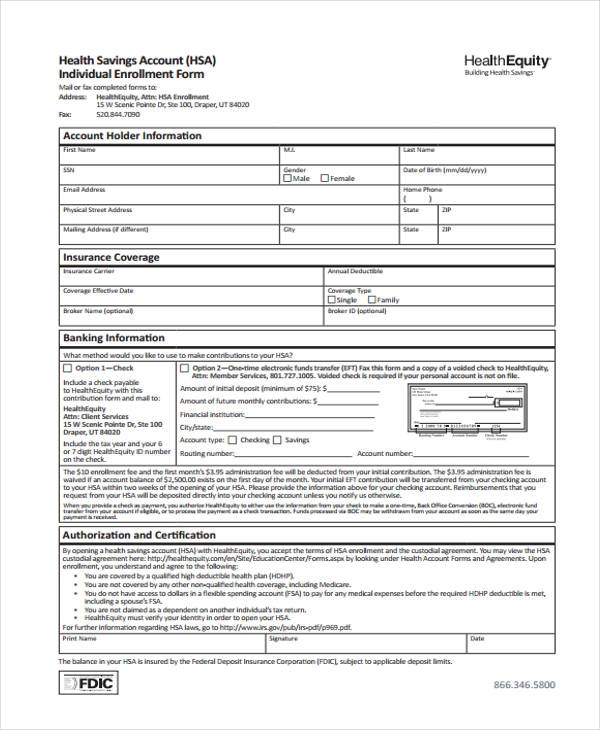 FREE 5 Health Accounting Forms In PDF MS Word