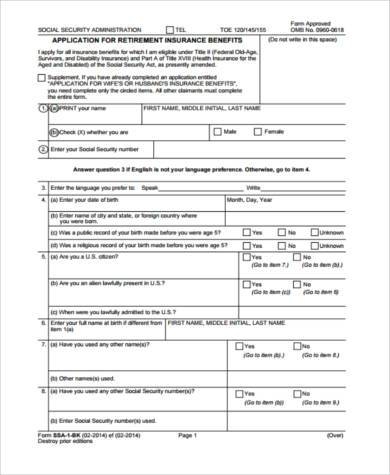 FREE 8 Sample Social Security Income Forms In PDF