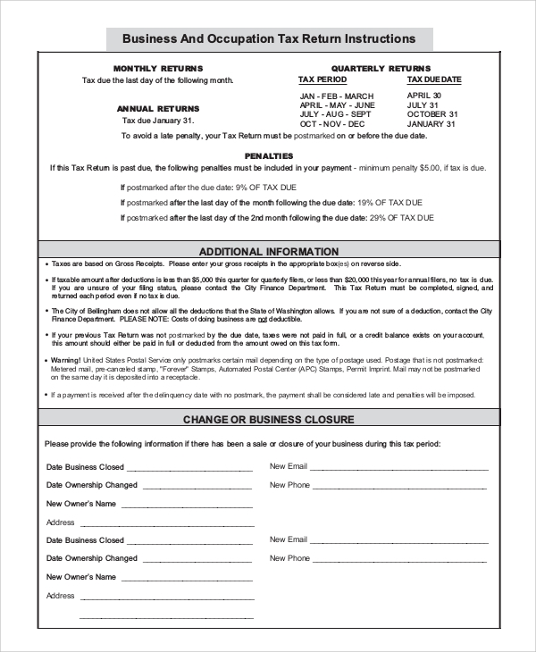 FREE 9 Sample Business Forms In PDF MS Word