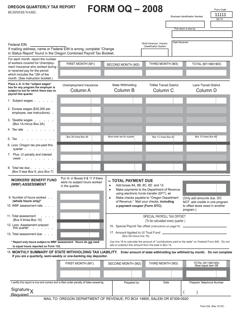Free Fillable Oregon Tax Forms Printable Forms Free Online