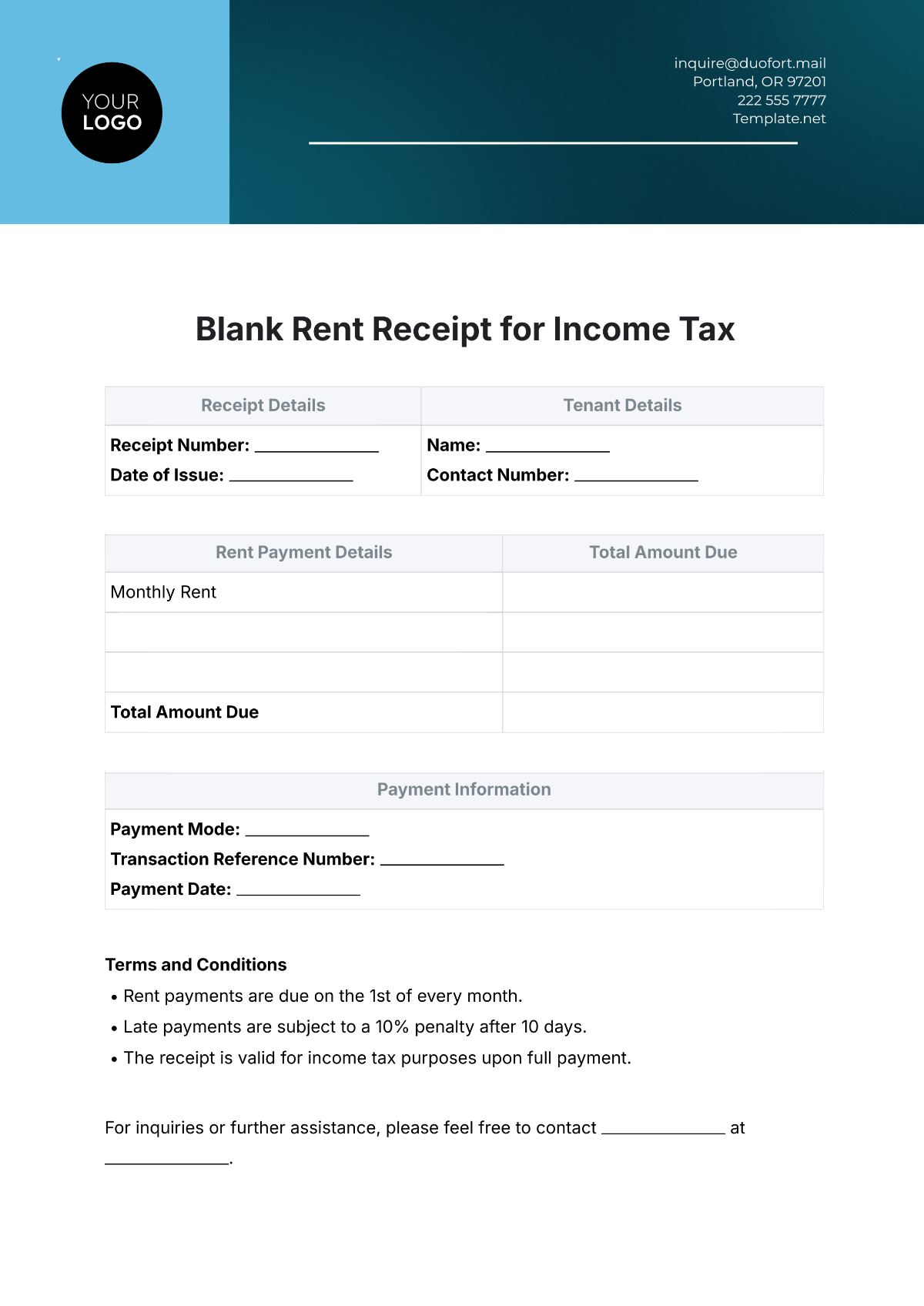 Free Refund Receipt Template To Edit Online