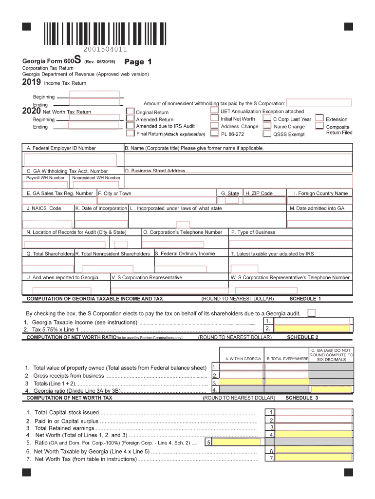 Georgia 500 Ez Form Printable Printable Forms Free Online