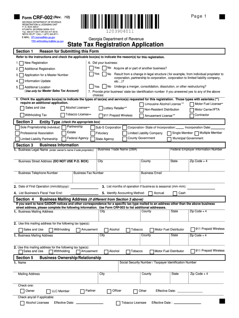 Georgia State Tax Form Fill Out Sign Online DocHub