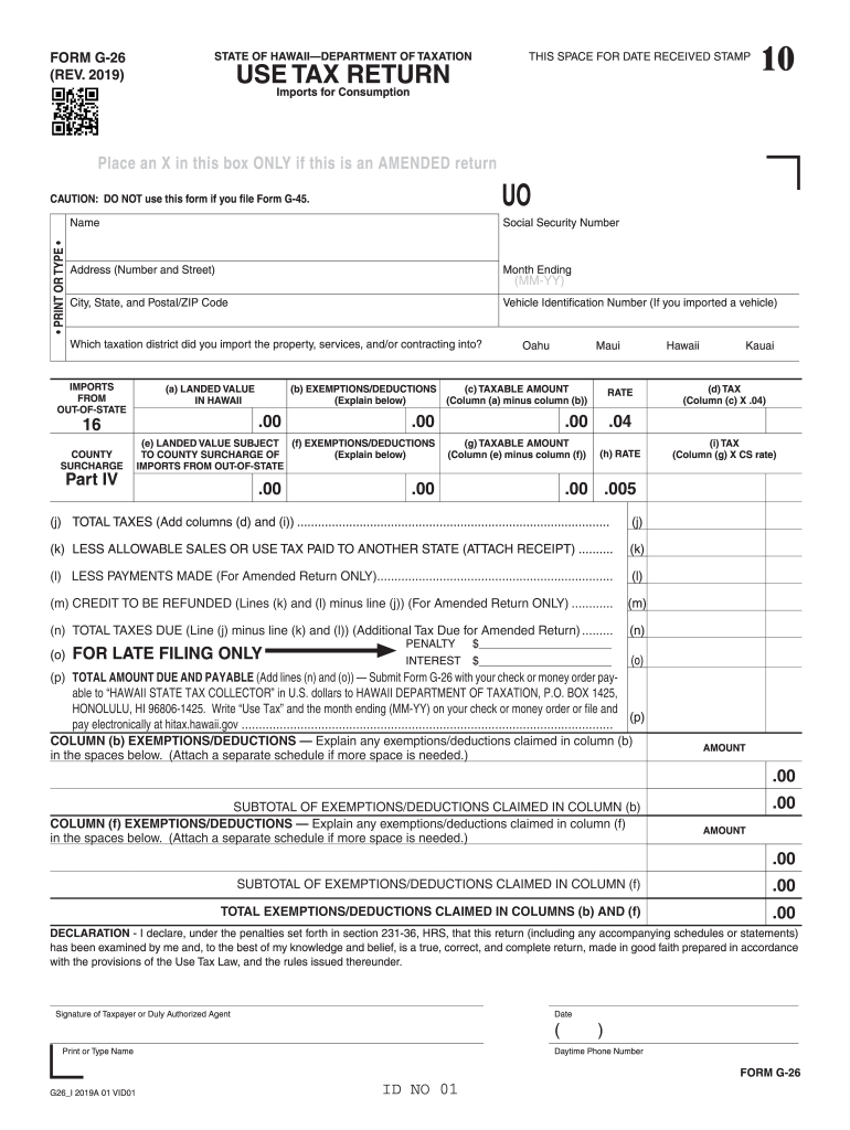 Hawaii Income Tax Fill Out Sign Online DocHub