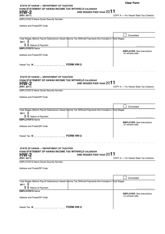 Hawaii State Income Tax Withholding Form WithholdingForm