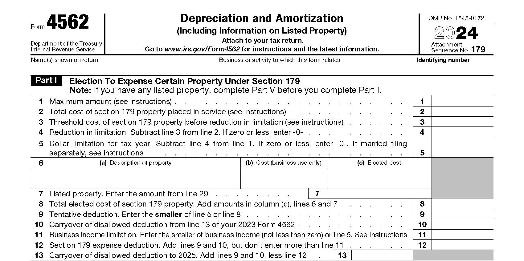 How To Complete IRS Form 4562