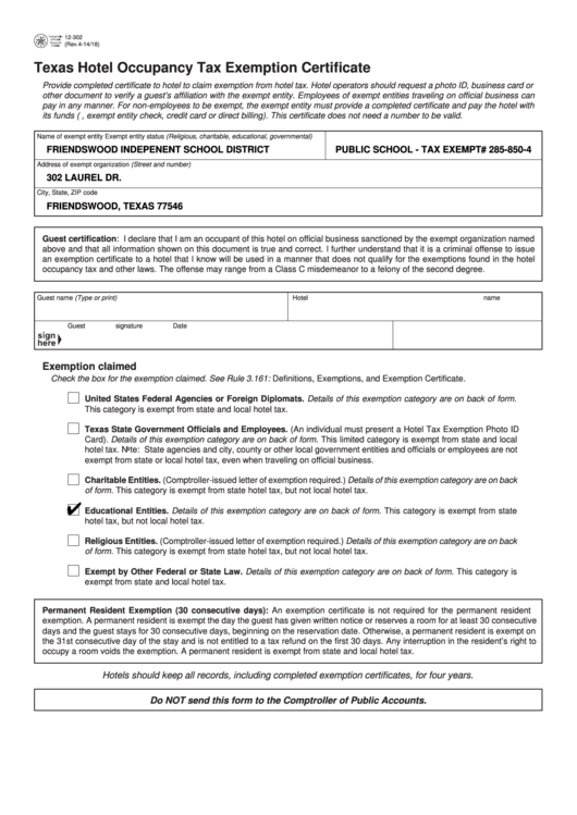 How To Complete Tax Exemption Form Printable Forms Free Online