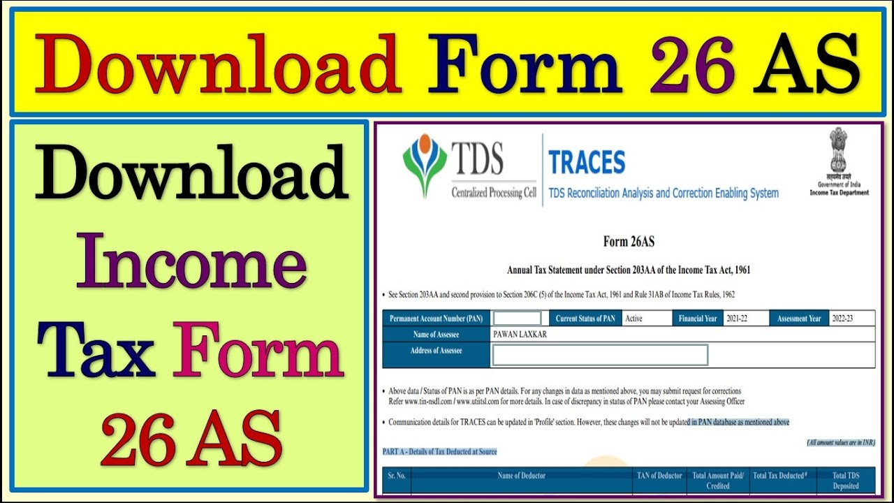 How To Download Form 26AS From Income Tax Website Download Form 26AS