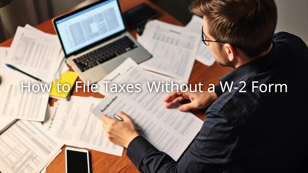 How To File Taxes Without A W 2 Form