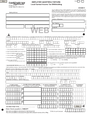 How To Fill Out Berkheimer Tax Form Fill And Sign Printable Template
