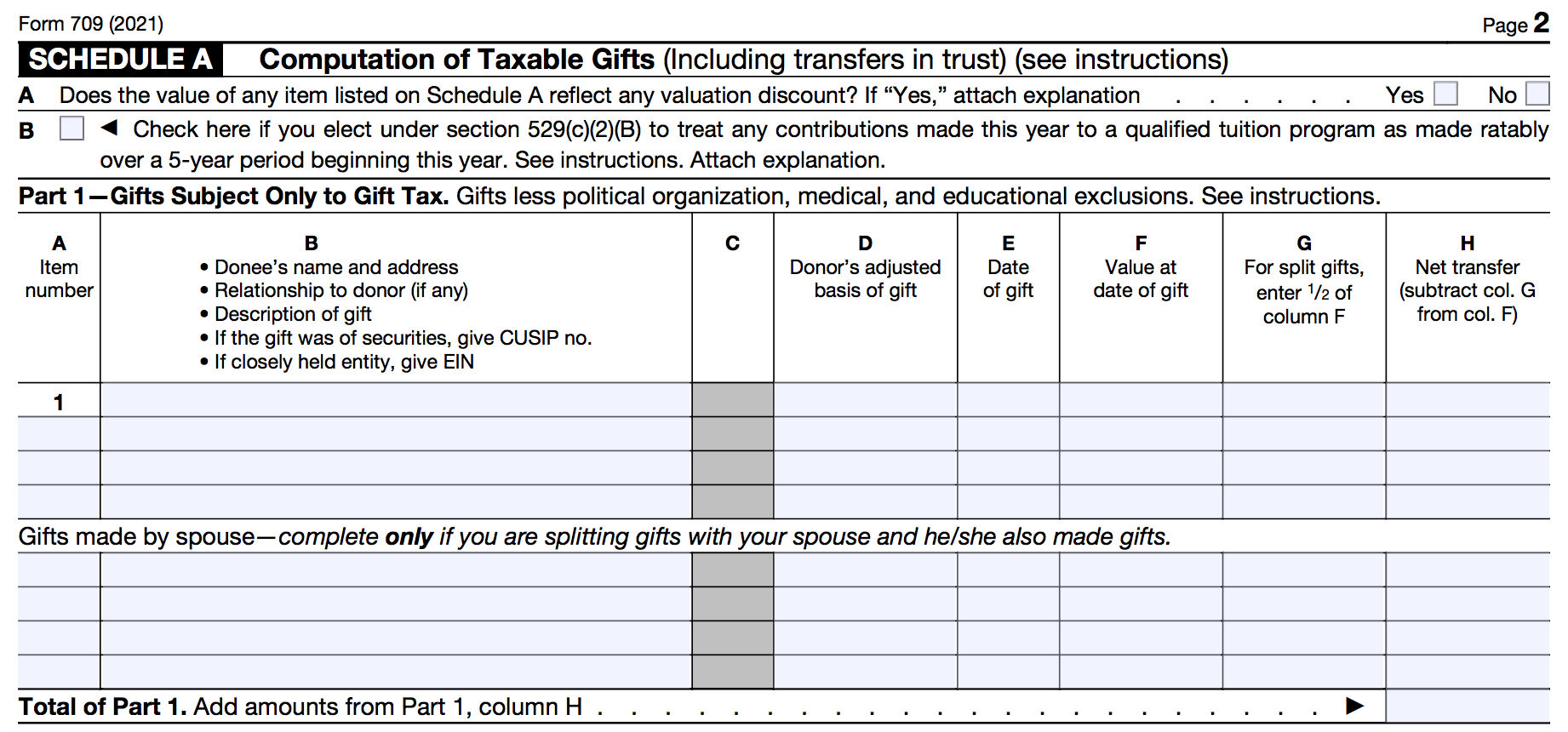 How To Fill Out Form 709 Step by Step Guide To Report Gift Tax 