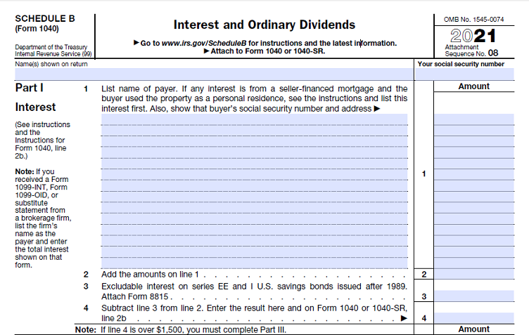 How To Fill Schedule B Of Form 1040 MSOfficeGeek