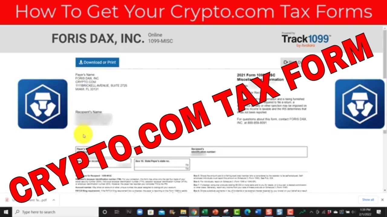 How To Get Download Your Crypto 2021 1099 MISC Tax Forms 