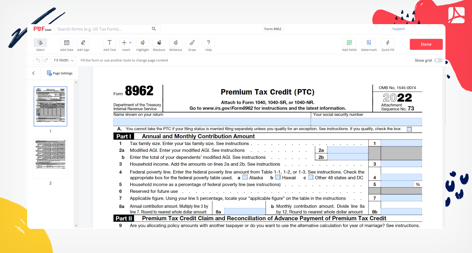 How To Get IRS Form 8962 Two Quick Ways