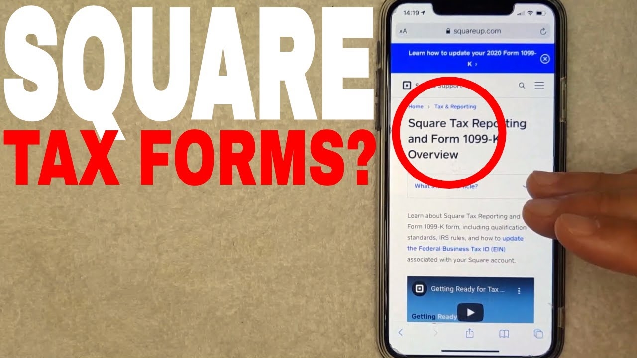 How To Get Square Tax 1099 Forms YouTube