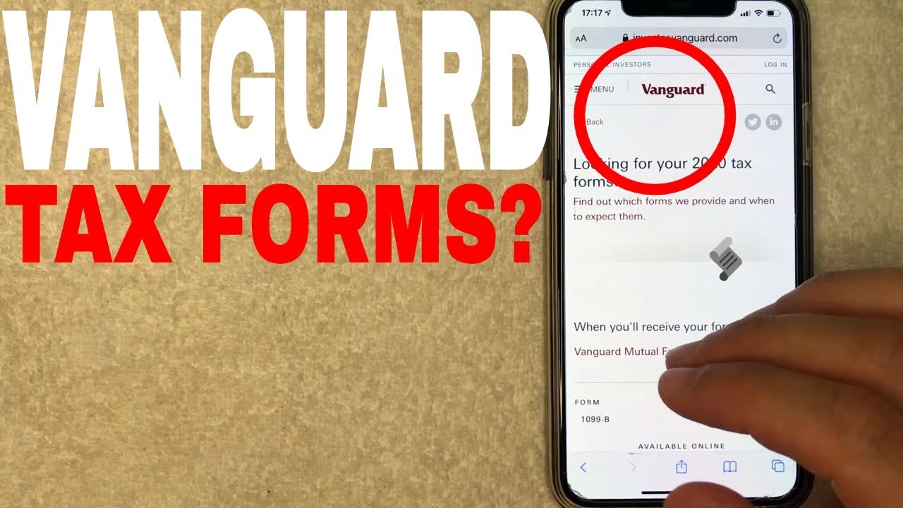 How To Get Vanguard Tax 1099 Forms YouTube