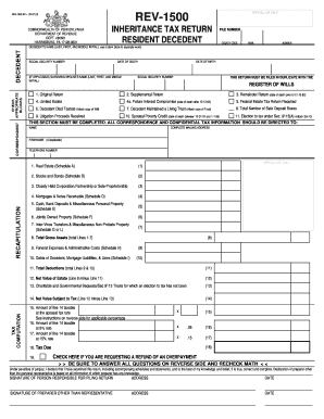Inheritance Tax Return Pa Fill Online Printable Fillable Blank 