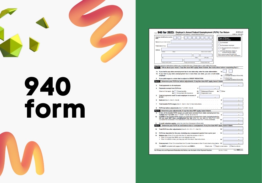IRS 940 FUTA Form 940 Tax Form For 2023 In PDF Print Or Fill Out And 