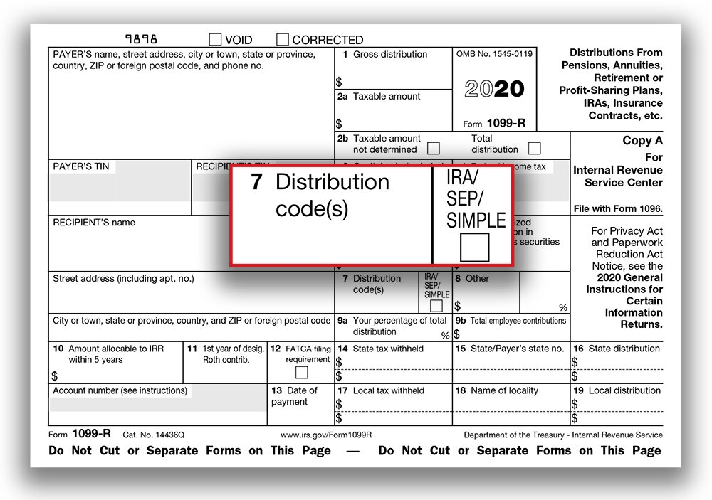 IRS Form 1099 R Box 7 Distribution Codes Ascensus