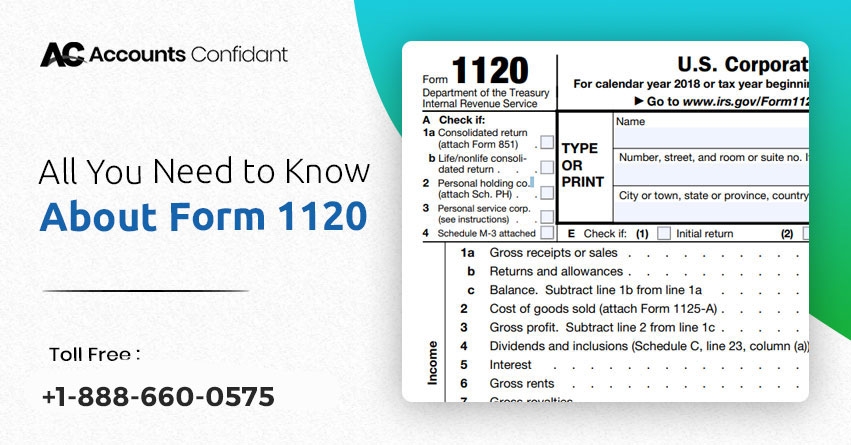 IRS Form 1120 A Complete Guide Accounts Confidant