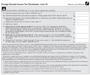 IRS Form 2555 A Foreign Earned Income Guide