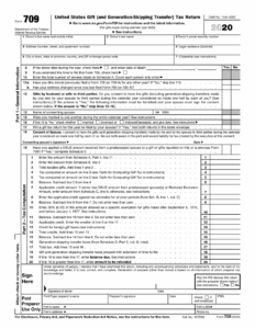 IRS Form 709 Download Fillable PDF Or Fill Online United States Gift