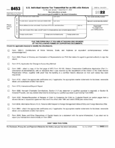 IRS Form 8453 2022 Fill Out Sign Online And Download Fillable PDF